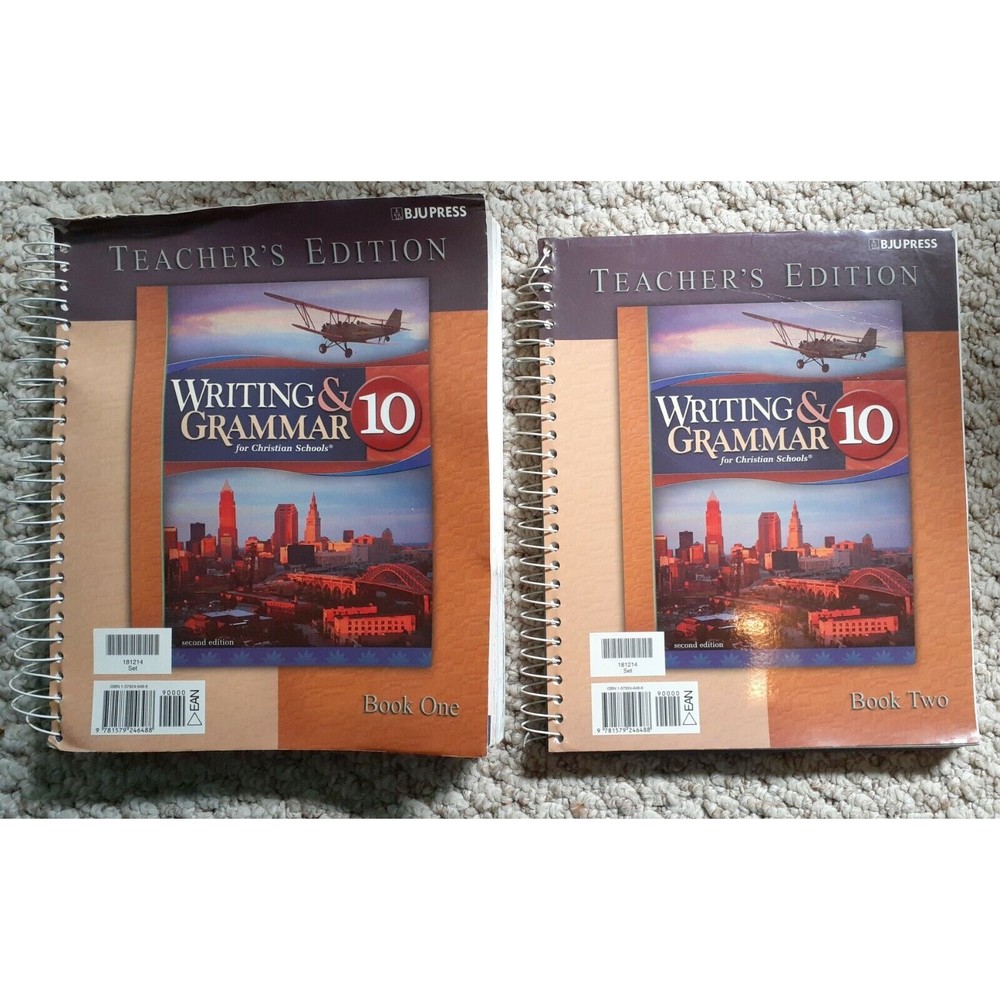 BJU Writing & Grammar 10 Teacher's Edition 1 & 2 - 2nd Edition - Good/Very Good